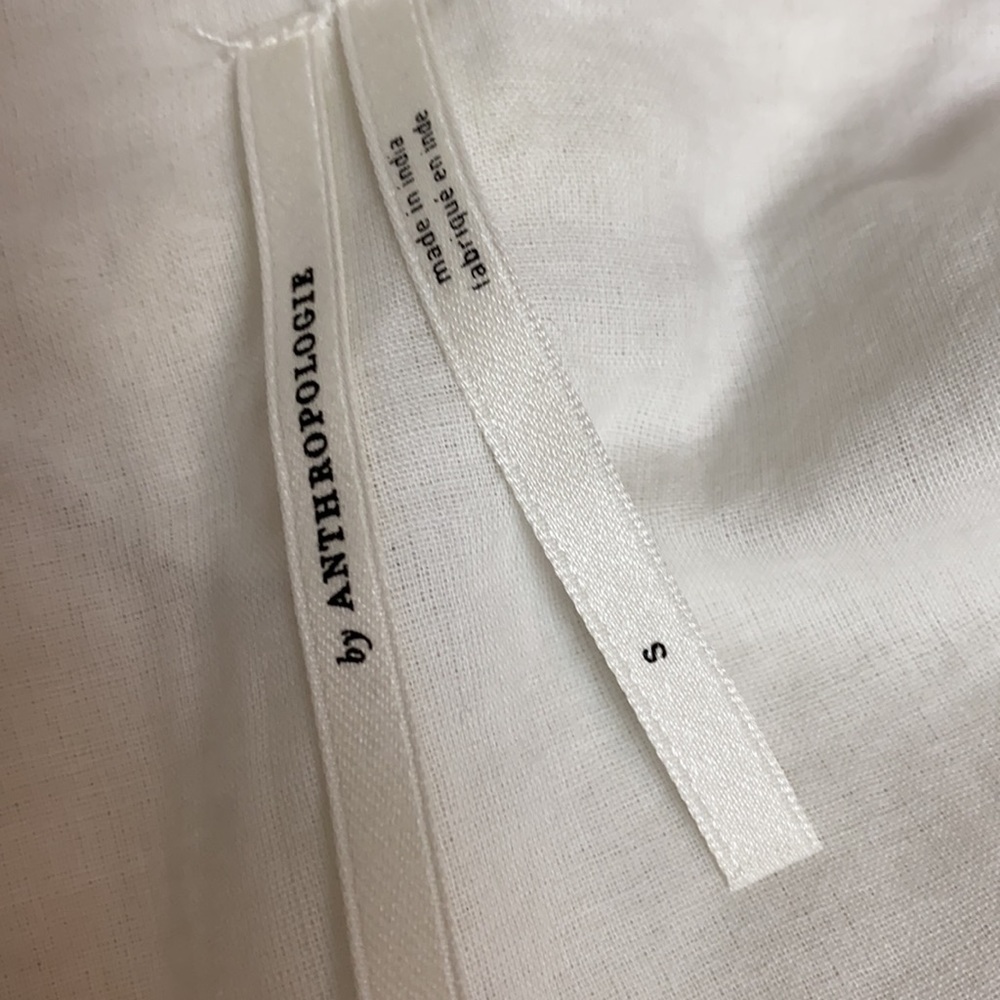 Anthropologie NWT Gorgeous White Top Size S - Picture 7 of 10